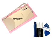 Tkgz Samsung Galaxy A7 A750 (2018) FULL ORJ KASA Arka Pil Batarya Kapağı (TAMİR SETİ) GOLD - 1