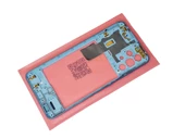 Tkgz Samsung Galaxy A32 FULL ORJ KASA Arka Pil Kapağı (TAMİR SETİ) MAVİ thumbnail 3