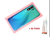 Tkgz Huawei Uyumlu P30 PRO Arka Kapak Batarya Pil Kapağı (LENSLİ CAM) (B-7000) MAVİ - 1