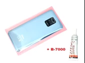 Tkgz Xiaomi Redmi NOTE 9S Arka Kapak Batarya Kapağı (LENSLİ CAM) (B-7000) GRİ - 1