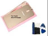 Tkgz Samsung Galaxy J6 Plus KASA Arka Pil Batarya Kapağı (TAMİR SETİ) GOLD - 1