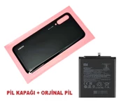 Tkgz Xiaomi Mİ A3 Arka Pil Batarya Kapağı + PİL (CAM) SİYAH - 1