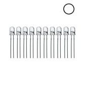 5mm Şeffaf Beyaz Led Paketi - 50 Adet thumbnail 1