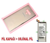Tkgz Samsung Galaxy NOTE 9 Arka Pil Batarya Kapağı + PİL (CAM) GOLD - 1