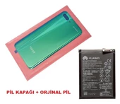 Tkgz Honor 10 Arka Pil Batarya Kapağı + PİL (CAM) YEŞİL thumbnail 1