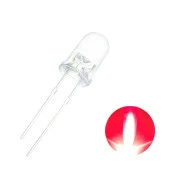 5mm Şeffaf Kırmızı Led Paketi - 10 Adet - 2