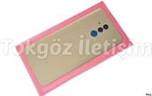 Tkgz Huawei Uyumlu MATE 20 Lite Arka Pil Kapağı (CAM KAMERA LENSİ) GOLD - 2