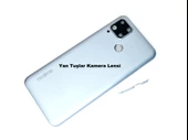 Oppo Realme C15 kasa Arka Pil Batarya Kapağı GRİ - 1
