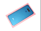 LG Q60 Arka Pil Batarya Kapağı (Kamera Lensi) Mavi thumbnail 1