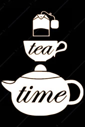 Tea Time Çay Zamanı Figürlü Ahşap Mutfak Duvar Dekorasyonu - 2