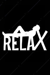 Relax Yazılı Ahşap Duvar Dekoru - 20x35 Cm - Çift Taraflı Bant Ile Kolay Montaj - 2