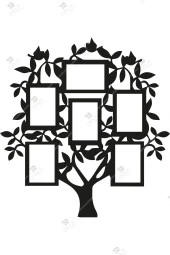 Ahşap Aile Ağacı Duvar Panosu - 6 Fotoğraflı - 3