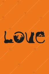 Kedi Figürlü Love Yazısı Ahşap Duvar Dekoru Tablo - 3