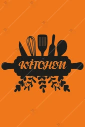 Kitchen Mutfak Duvar Dekor Hediyelik Eşya Ahşap Tablo - 3