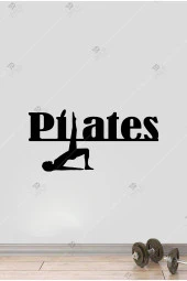 Pilates Duvar Dekor Hediyelik Eşya Ahşap Plates Tablo - 1