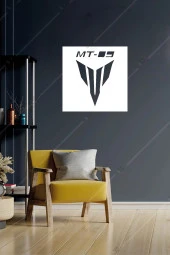 MT 09 Motosiklet Temalı Duvar Dekorasyonu Ahşap Lazer Kesim - 1