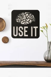 Use It Duvar Tablosu Ahşap Duvar Yazısı Duvar Süsü Dekoratif - 1