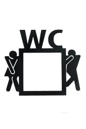 Tuvalet WC Ahşap Priz Çerçevesi Dekorasyon - 3