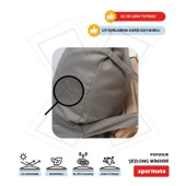 XPERMATE Pofuduk Şezlong Minderi Çantalı 60x180x12Cm Su İtici,Katlanır,UV Güneş Dayanımı, Fermuar, Antrasit - 4