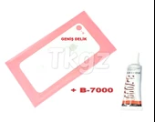 iPhone 8 Arka Pil Batarya Kapağı (CAM+B-7000) BEYAZ thumbnail 1