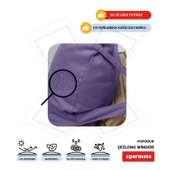 XPERMATE Pofuduk Şezlong Minderi 60x180x12Cm Su İtici,Katlanır,UV Güneş Dayanımı, Fermuar, Mor thumbnail 4