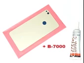 Tkgz Huawei Uyumlu P9 Lite 2017 Arka Pil Batarya Kapağı (CAM+B-7000) GOLD - 2