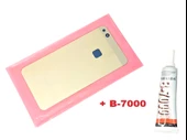 Tkgz Huawei Uyumlu P10 Lite Arka Pil Batarya Kapağı (CAM+B-7000) GOLD - 1