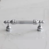 Şah 96 mm Krom Renk Kulp Metal Mobilya Dolap Çekmece Kapak Mutfak Kulpları Kulbu Dolabı Kulpu thumbnail 6
