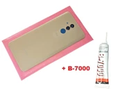 Tkgz Huawei Uyumlu MATE 20 Lite Arka Pil Batarya Kapağı ( LENSLİ CAM ) (B-7000) GOLD - 1