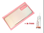 Tkgz Huawei Uyumlu P Smart 2021 Arka Pil Batarya Kapağı (B-7000) GOLD - 1