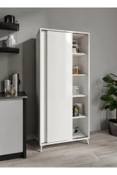 KZNMOB HOME Sürgülü Çok Amaçlı Mutfak Dolabı, Erzak Dolabı, Kavanoz Dolabı, Kiler Dolabı - Tamamı 1. Kalite Mdf - 1