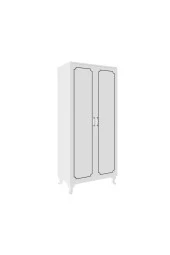 Stil 2 Kapaklı Modern Desenli Gardırop, Elbise Dolabı - Tamamı 1. Kalite Mdf - 5