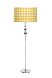 Vinner Krom Kaplama Üçlü Küre Düz Tekli Metal Ayak Lambader Silindir Başlık Rengi Sarı Dama thumbnail 1