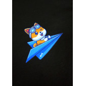 FFM İSTANBUL SİYAH BASIC KÖPEK BASKILI TSHIRT - 2