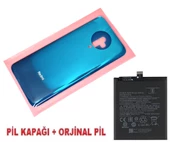 Xiaomi POCO F2 PRO Arka Kapak Batarya Pil Kapağı + PİL (CAM) MAVİ thumbnail 1