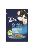Felix Çifte Lezzet Somon Sardalya Konserve Kedi Maması 85 gr X 26 Adet - 3