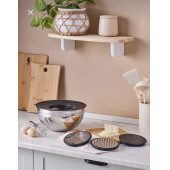 4 Parça Çırpıcılı Rendeli Karıştırma Ve Saklama Kabı 24 Cm - 2