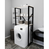 Eportatif Çamaşır Makinesi Üstü Düzenleyici Raf Banyo Dolabı Rafı Makina Üstü Dolap Raf Beyaz - 2