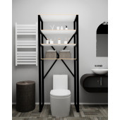 Eportatif Klozet Üstü Düzenleyici Raf Banyo Düzenleyici Klozet Üstü Raf Banyo Raf Dolap Beyaz - 1