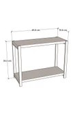 CMKStore Banyo Düzenleyici 2 Raflı Metal Masa Üstü Organizer - Beyaz - 3