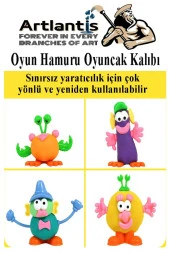 Oyun Hamuru Oyuncak Kalıbı 1 Paket Oyun Hamuru Aksesuarları Seti - 2