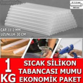 ŞEFFAF,Mum Silikon, 3,kg, 30 cm Uzunluğunda HOTMELT, KALIN, 11.2 MM - 1