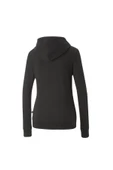 Puma Ess+ Embroidery - Kadın Siyah Kapüşonlu Spor Sweatshirt - 848332 01 - 3