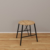 Eportatif 2 Kişilik Masa Sandalye Takımı Atlantik Çam Oval Mutfak Masası Tabure Takımı 1229 thumbnail 4