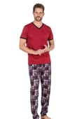 Pierre Cardin  Erkek Kısa Kollu  V Yaka Penye Pijama Takımı - 2