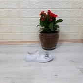 Fiyra 9003 Beyaz El Yapımı Ortapedik Kurdaleli Cırtlı Kız Çocuk Babet - 4