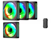 GamePower Glacia 120 Infinity ARGB 4`Lü Fan Seti + Hub Kit thumbnail 1