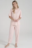 Pijadore 1645 Kadın Kısa Kol Pijama Takım - 6