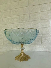 Dekoratif Ayaklı Servis Kasesi Cam - 4