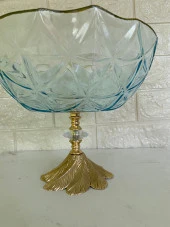 Dekoratif Ayaklı Servis Kasesi Cam - 6